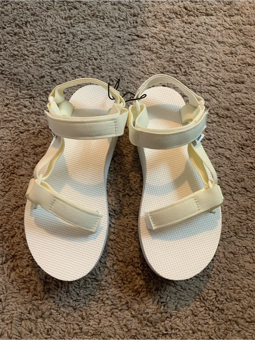 Teva White Platform Universal Sandals